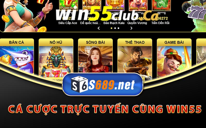 Win55 - Nhà Cái Win 55 Tặng Tiền Miễn Phí Lên Tới 99K 7 Cá cược trực tuyến cùng Win55