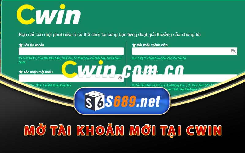 Cwin - Đánh Giá Thực Tế Trải Nghiệm Cá Cược Tại Cwin 10 Quy trình dễ dàng mở tài khoản mới tại Cwin